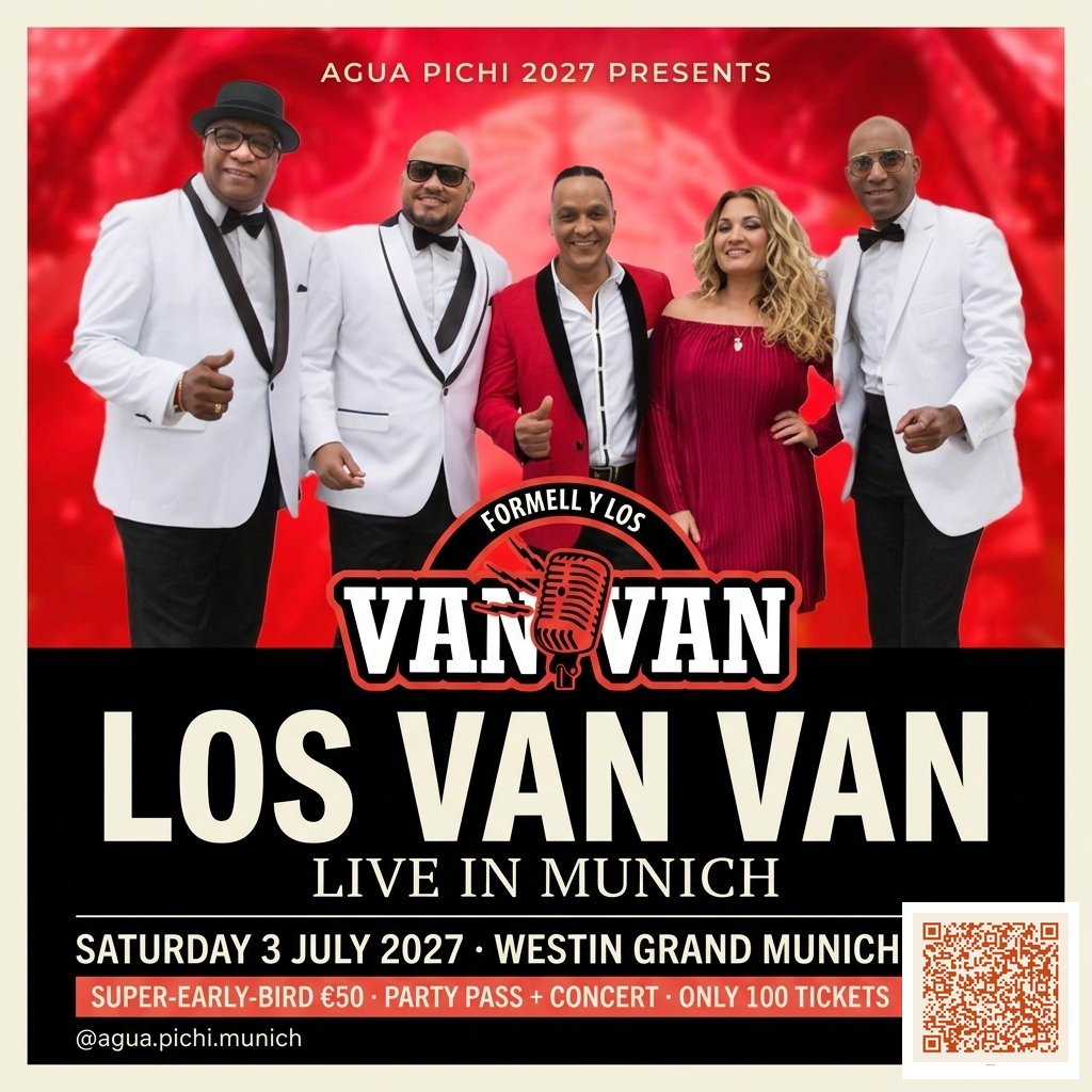 Los Van Van — Saturday headliner poster (in negotiation)